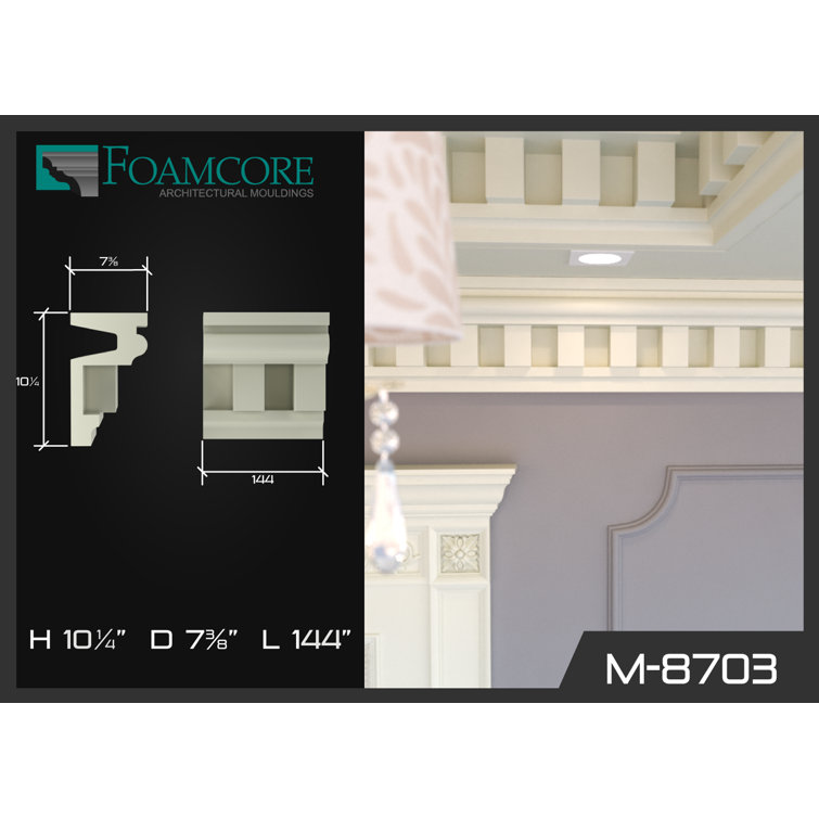 ChemcrestFoamcore 8.25'' H x 144'' W D Urethane Crown Wayfair Canada